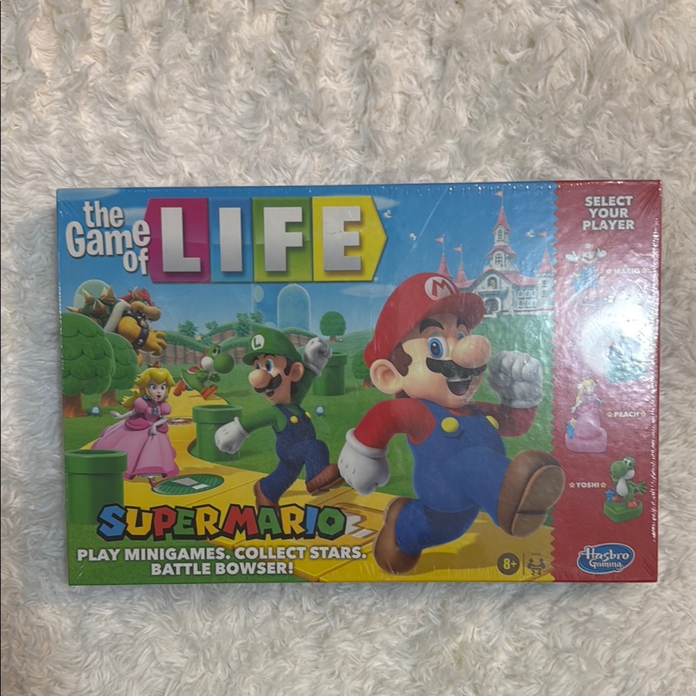 Hasbro The Game of Life Super Mario Edition - Red, Green, Blue